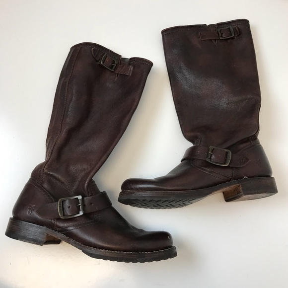 Frye Shoes - Frye | Veronica slouch boot chocolate brown 8